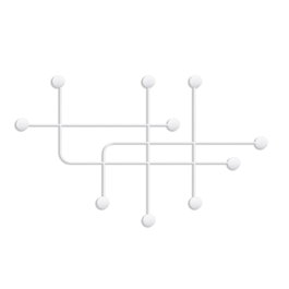Wallity Samara-B Gancho de pared metálico Blanco